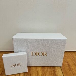 Dior White and Gold Gift Box Duo